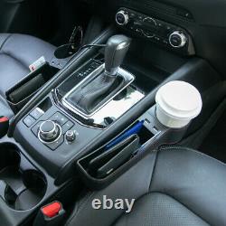 Ensemble (2 Pcs) Car Seat Console Gap Filler Side Organizer Box Avec Interface Usb