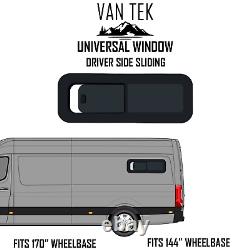 Fenêtre à soufflet coulissante côté conducteur Mercedes Sprinter 1000mm x 450mm