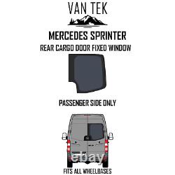 Fenêtre de porte de chargement arrière latérale passager en forme de L pour Mercedes Sprinter 2007-2018