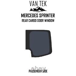 Fenêtre de porte de chargement arrière latérale passager en forme de L pour Mercedes Sprinter 2007-2018