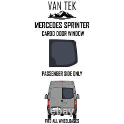 Fenêtre de porte de chargement côté passager Mercedes Sprinter 18 23 AVEC KIT DE MONTAGE + FINITION