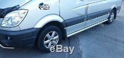 Fits A Mercedes Sprinter & Vw Crafter Chrome Side Bars70mm 2007-2018 Long-wb