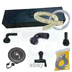 Kit de réservoir d'eau fraîche sous-châssis de 58L pour camping-car Mercedes Sprinter avec bouchon de remplissage latéral