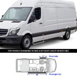 Marchepied latéral de style APS Running Board 6 pouces pour Dodge Mercedes-Benz Sprinter 10-24