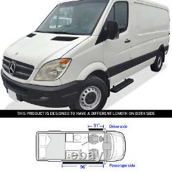 Marchepied latéral en acier inoxydable APS de 5 pouces pour Dodge Mercedes-Benz Sprinter 10-24