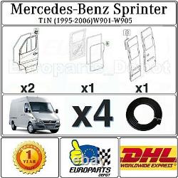 Mercedes Dodge Sprinter Van 95-06 Avant, Portes Latérales, Tailgate 4pcs Weatherstrip