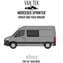 Mercedes Sprinter 144 KIT DE MONTAGE DE FENÊTRE LATÉRALE SOLIDE CÔTÉ CONDUCTEUR ET U TRIM 2018 23