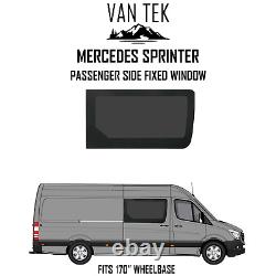 Mercedes Sprinter 170 Empattement Roue Côté Passager Fenêtre Solide 2007 2018