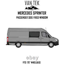 Mercedes Sprinter 170 Empattement Roue Côté Passager Fenêtre Solide 2007 2018