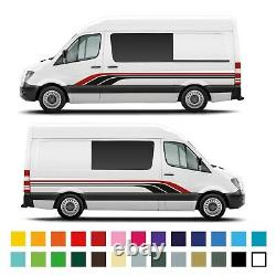 Mercedes Sprinter Campervan Côté Tribal Camper Stripe Graphics Décals