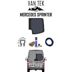 Mercedes Sprinter Kit d'ajustement de fenêtre en forme de L pour la porte latérale passager + garniture en U