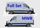 Mercedes Sprinter Mwb Plastic Protective Side Moulding Trim Full Set 2006 2018