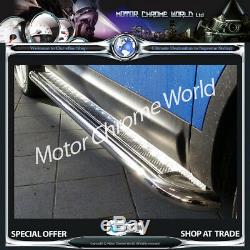 Mercedes Sprinter Mwb Side Bars Steps Boards Chrome 2000-2006 Vérificateur Plt Nouveau