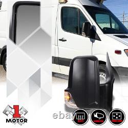 Miroir de porte côté passager droit avec alimentation + chauffage + BSD pour Dodge / Benz Sprinter 06-14