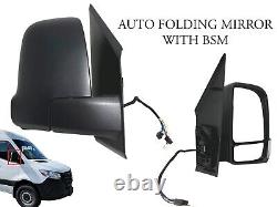 Miroir de rétroviseur latéral droit électrique repliable automatique avec BSM pour Sprinter Mercedes 2019-2023
