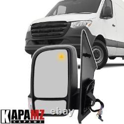 Miroir latéral gauche pour conducteur pour Mercedes/Freightliner Sprinter 2019-2022 à pliage manuel