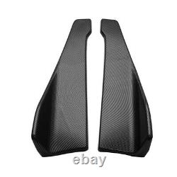 Universal Carbon Fiber Look Car Front Bumper Lip Splitter Side Skirt Lèvre Arrière