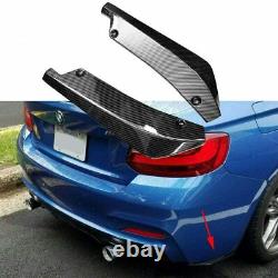 Universal Carbon Fiber Look Front Bumper Spoiler Body Kit/side Jupe/rear Lip Us