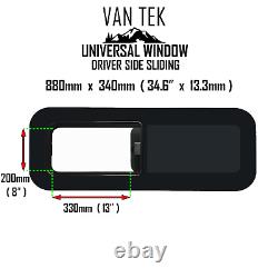 Vitre de couchette coulissante de côté passager Mercedes Sprinter moitié 880mm x 340mm