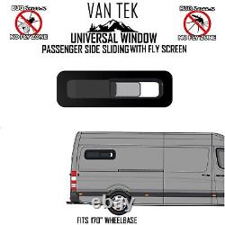 Vitre latérale coulissante pour passagers Mercedes Sprinter 790mm x 240mm + MOUSTIQUAIRE