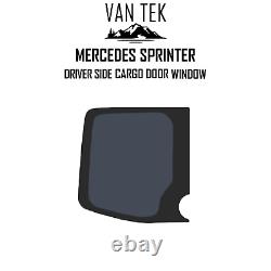 Vitre latérale de la porte de chargement côté conducteur Mercedes Sprinter 2007-2018 Van Tek Glass