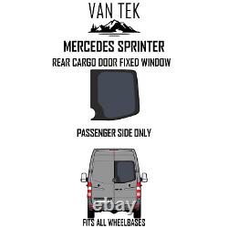Vitre latérale de la porte de chargement du côté passager du Mercedes Sprinter 2007-2018 Van Tek Glass
